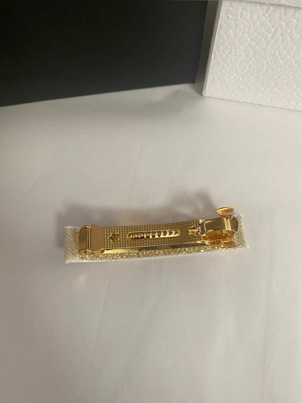Chanel Ribbon Ivory French Barrette